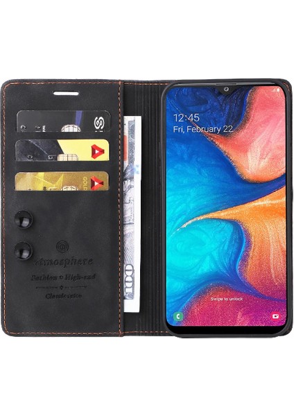 Samsung Galaxy A20 Için Flip CASE/A30 Deri Kılıf Kapak Kapak Darbeye (Yurt Dışından) modelleri