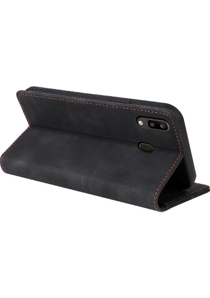 Samsung Galaxy A20 Için Flip CASE/A30 Deri Kılıf Kapak Kapak Darbeye (Yurt Dışından) indirimleri