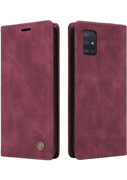 Manyi Mall Samsung Galaxy A51 Için Flip Case Darbeye Cüzdan Kapak Çevirin Deri (Yurt Dışından)