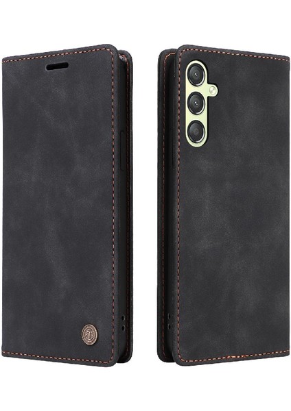 Samsung Galaxy A24 4g Için Flip Case Basit Iş Darbeye Deri (Yurt Dışından)