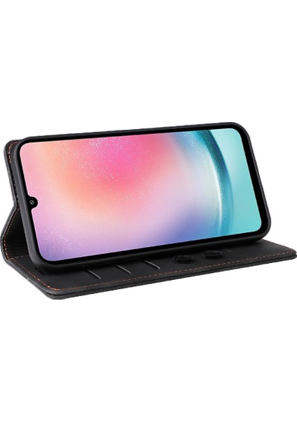 Samsung Galaxy A24 4g Için Flip Case Basit Iş Darbeye Deri (Yurt Dışından) modelleri