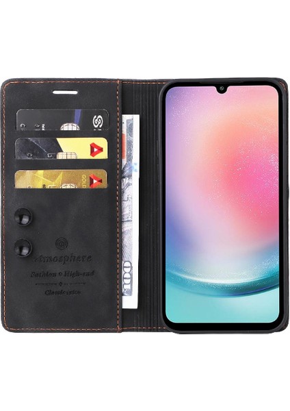 Samsung Galaxy A24 4g Için Flip Case Basit Iş Darbeye Deri (Yurt Dışından) fırsatları