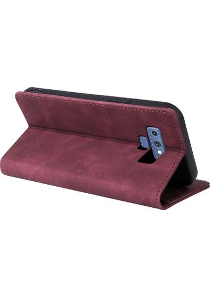 Samsung Galaxy Not 9 Için Flip Case Deri Kılıf Cüzdan Darbeye Çevir (Yurt Dışından)