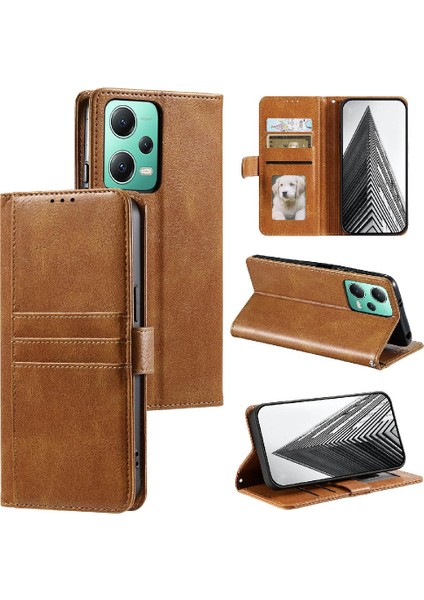 Xiaomi Redmi Not 12 Için Flip Case 5g Pu Deri Kickstand 6 Kart Yuvaları (Yurt Dışından)