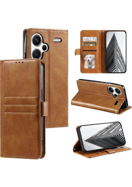 Xiaomi Redmi Not Için Flip Case 13 Pro Artı 5g Cüzdan Pu Deri 6 Kart (Yurt Dışından)