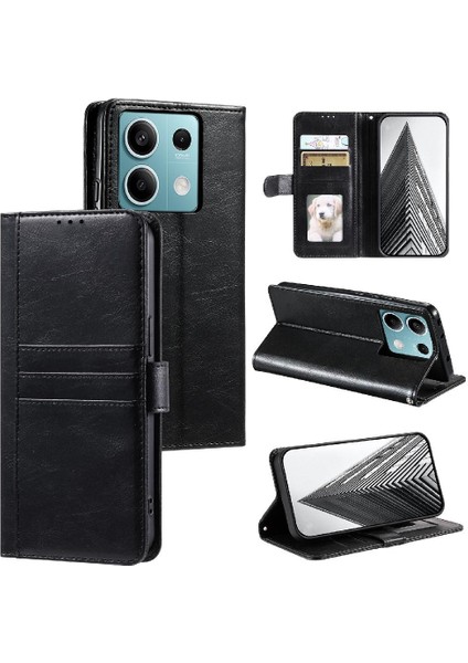Xiaomi Redmi Not 13 Için Flip Case 5g Kickstand 6 Kart Yuvaları Pu Deri (Yurt Dışından)