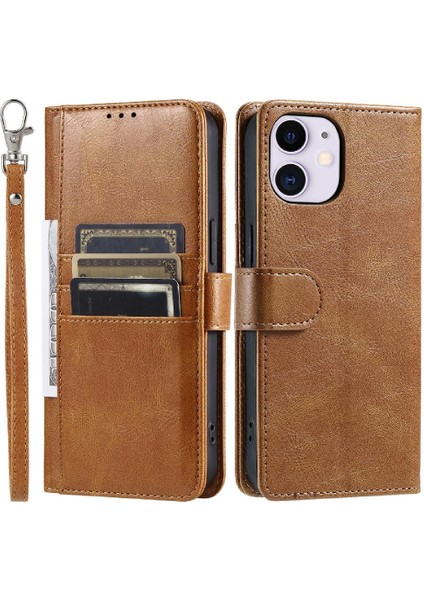 Iphone 11 Için Flip Case Kickstand 6 Kart Yuvaları Cüzdan Pu Deri (Yurt Dışından)