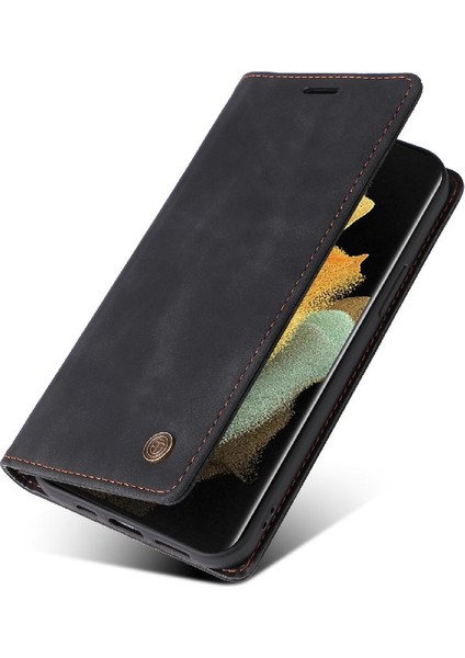 Samsung Galaxy S21 Ultra Basit Iş Deri Kılıf Flip Case Için Flip Case (Yurt Dışından) fırsatları