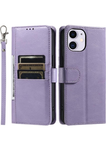 Iphone 11 Için Flip Case Pro Cüzdan 6 Kart Yuvaları Kickstand Pu Deri (Yurt Dışından)