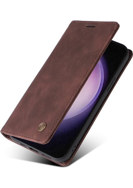 Manyi Mall Samsung Galaxy S24 Için Flip Case Kapak Cüzdan Deri Kılıf Basit (Yurt Dışından)