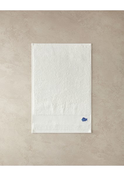 Nemo Pamuklu Nakışlı El Havlusu Ekru