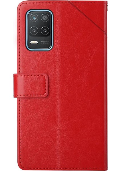 Realme 8 5g Telefon Kılıfı Için Kılıf Deri Cüzdan Kapak Çevirin Kitap Katlanır Tpu (Yurt Dışından)