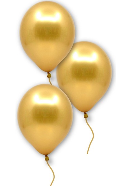 Doğum Günü Bride Bekarlığa Veda Partisi Balonu Gold Renkli Metalik Balon 10 Adet Altın modelleri