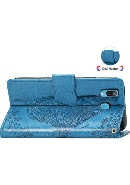 Samsung A30 Kanat Çok Renkli Cüzdan Kelebek Iş Için Kılıf (Yurt Dışından) modelleri