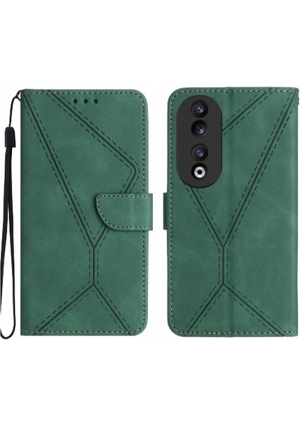 Onur Için Kılıf 90 Telefon Kılıfı Dikiş Kabartmalı Yüksek Kaliteli Tpu Deri (Yurt Dışından)