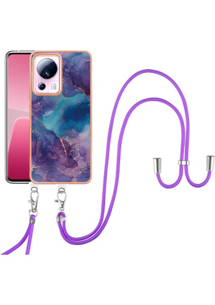 Xiaomi 13 Lite 5g Mermer Yumuşak Tpu Tampon Kapak Ayrılabilir Kayış (Yurt Dışından)