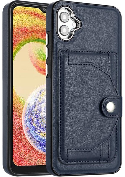 Samsung Galaxy A04E Premium Pu Deri Kickstand Koruyucu Kapak (Yurt Dışından)
