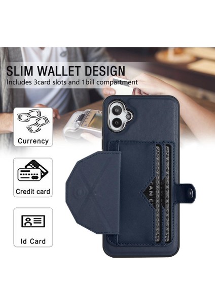 Samsung Galaxy A04E Premium Pu Deri Kickstand Koruyucu Kapak (Yurt Dışından)