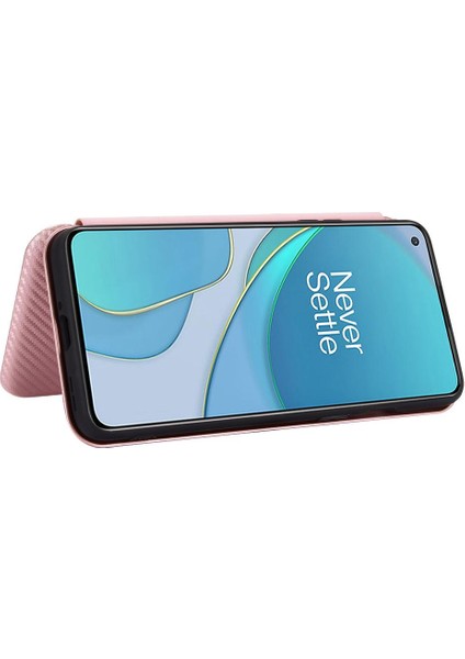 Oneplus 8t Için Kılıf Tam Koruma Deri Folio Flip Case Kart Karbon (Yurt Dışından) modelleri