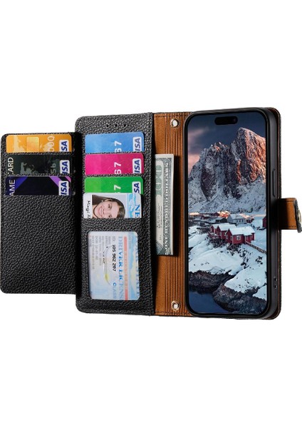 Iphone 14 Için Kılıf Cüzdan Aşk Fermuar Kordon Deri Kılıf (Yurt Dışından) modelleri