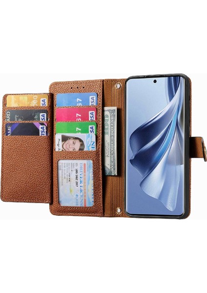 Oppo Oppo 10 Kordon Deri Çanta Aşk Fermuar Cüzdan Için Kılıf (Yurt Dışından)