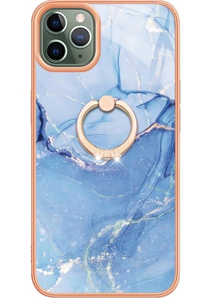 Mays Boutique IPhone 12 Için Kılıf Pro Max Tampon Mermer Darbeye Tpu Silikon 360 &deg; Halka (Yurt Dışından)