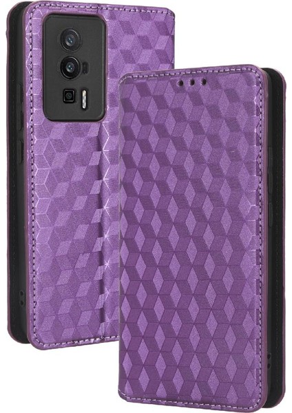 Xiaomi Redmi Için Kılıf K60 / K60 Pro Manyetik Kapatma 3D Desen Pu Deri (Yurt Dışından)