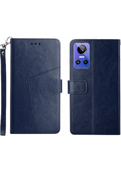 Realme Gt Neo 3 Telefon Kılıfı Için Kılıf Kapak Kapak Kitap Katlanır Darbeye Tpu (Yurt Dışından)