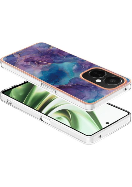Oneplus Nord Ce 3 5g Kılıf Silikon Tampon Tpu Mermer ile Uyumlu (Yurt Dışından)
