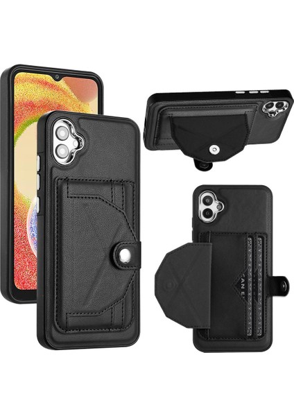 Samsung Galaxy A04E Premium Pu Deri Kickstand Koruyucu Kapak (Yurt Dışından)