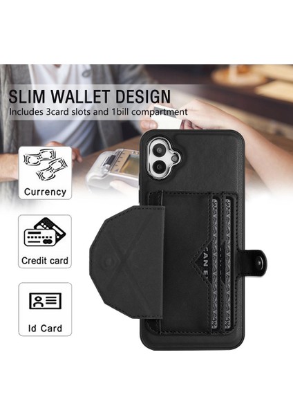 Samsung Galaxy A04E Premium Pu Deri Kickstand Koruyucu Kapak (Yurt Dışından)
