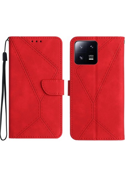 Xiaomi 13 Pro Telefon Kılıfı Dikiş Kabartmalı Yüksek Kaliteli Tpu Yumuşak (Yurt Dışından)