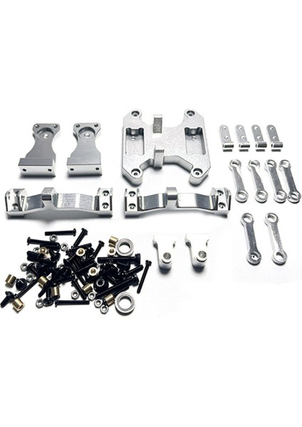 Metal Denge Şasi Kurulu Tahterevalli Kiti Wpl B16 B36 1/16 Rc Araba Yükseltme Parçaları Modifiye Aksesuarları, Gümüş (Yurt Dışından)