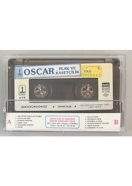 Selami Şahin Aşk Biter Dostluk Bitmaz Kaset (Orjnal Dönem Kağıt Baskı Kaset) fiyatları