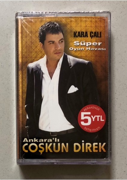 Ankaralı Coşkun Direk Kara Çalı Kaset (Jelatininde Sıfır Orjnal Dönem Baskı Kaset)