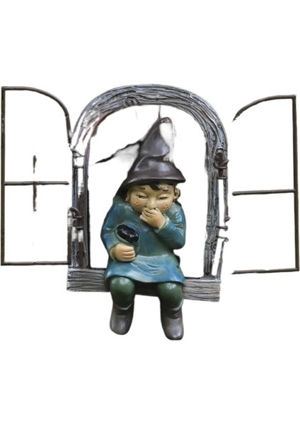 Bahçe Cücesi Süsleri Gnome Reçine El Sanatları (Yurt Dışından)