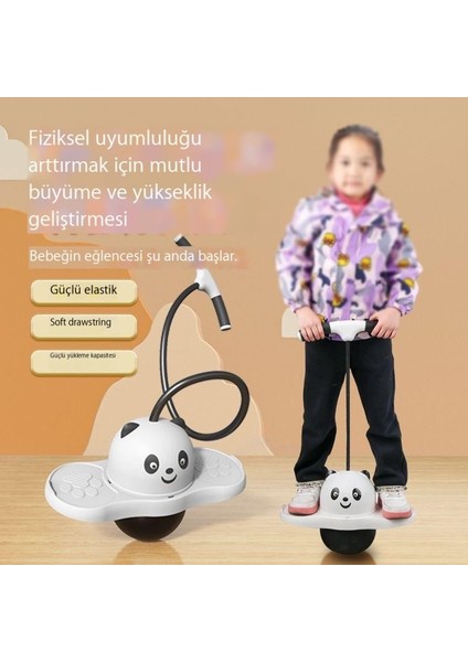 Panda Atlama Topu Zıplayan Top Yetişkin Spor Çocuk Oyuncağı (Yurt Dışından)