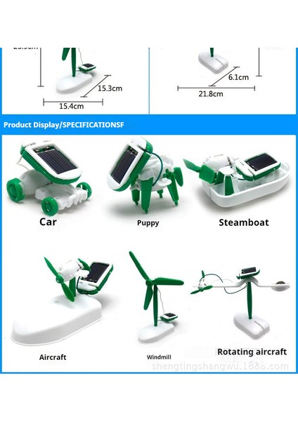 Yeni Altısı Bir Arada Güneş Enerjisi Robotu (Yurt Dışından)