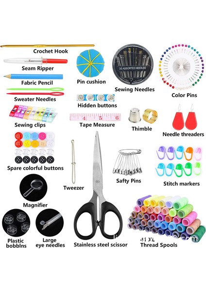 Ekstra Büyük Dikiş Seti-Ekstra Büyük Çanta 232 Parça Set (Yurt Dışından) fiyatları