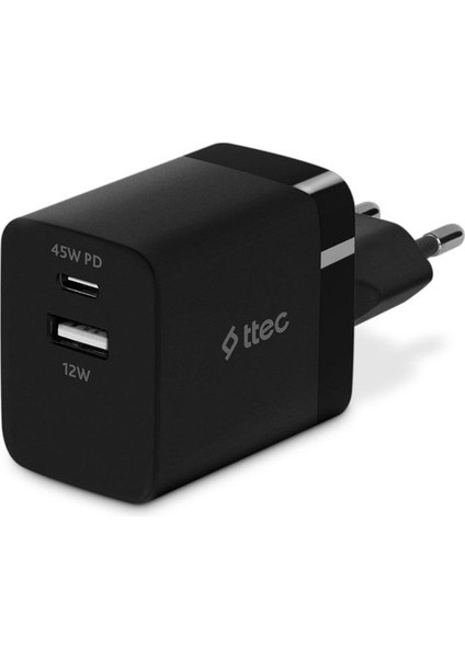 Smartcharger Duo Pd 45W Seyahat Hızlı Şarj Aleti Usb-C+Usb-A