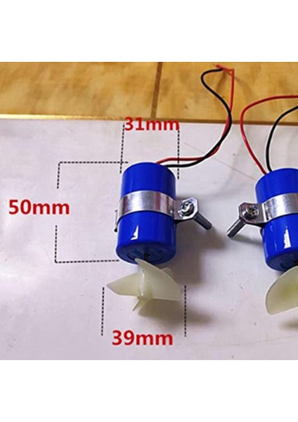 1 Çift Rc Jet Tekne Sualtı Motoru Pervanesi 7.4V 16800RPM Cw Ccw 3 Bıçaklı Pervane Dıy Mikro-Rov Robot Rc Yem (Yurt Dışından)