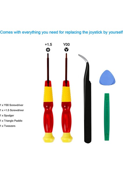 Nintendo Switch Lite Joy-Con Denetleyicisi Için 2'li Paket Yedek Joystick Analog Thumbstick Parçası - Onarım Aracı Kiti ile (Yurt Dışından) modelleri