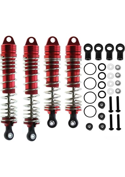 4 Adet Metal Ön ve Arka Amortisör Traxxas Slash 4x4 Vxl 2WD Rustler Stampede Hoss 1/10 Rc Araba Yükseltmeleri, Kırmızı (Yurt Dışından)