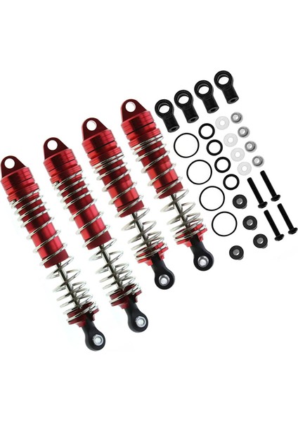 4 Adet Metal Ön ve Arka Amortisör Traxxas Slash 4x4 Vxl 2WD Rustler Stampede Hoss 1/10 Rc Araba Yükseltmeleri, Kırmızı (Yurt Dışından)