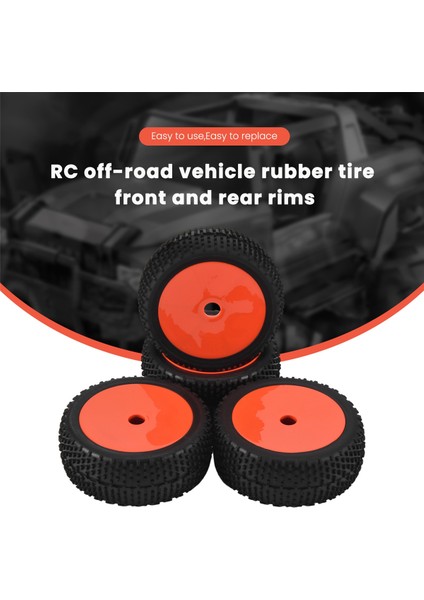 Adet 17MM Hex 1/8 Rc Off-Road Buggy Araba Lastik Lastikler Ön Arka Jant Lastik Aksesuarları Losi Hpı Kyosho Mp9,1 (Yurt Dışından) fırsatları