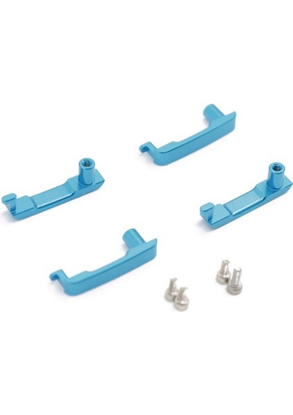 4 Adet Metal Kapı Kolları Traxxas Trx-4 Trx4 T4 2021 Bronco 1/10 Rc Paletli Araba Yükseltme Parçaları Aksesuarları, Açık Mavi (Yurt Dışından)