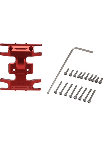 Metal Merkezi Şanzıman Sabitleme Kaidesi Koruma Plakası 1/24 Rc Paletli Araba Eksenel SCX24 Gladyatör Jlu Bronco C10 Sürgü, Kırmızı (Yurt Dışından) fiyatları