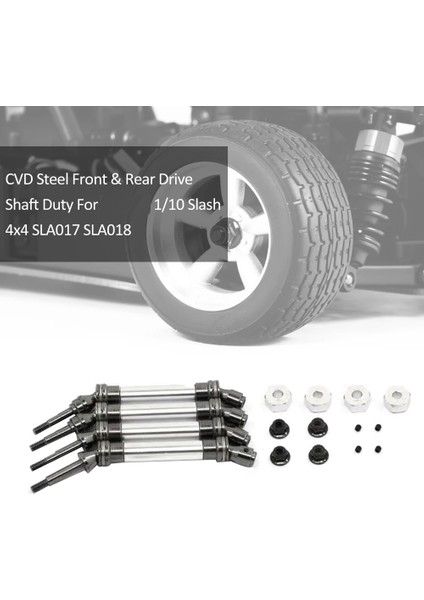 Çelik Cvd Ön ve Arka Tahrik Mili Düzeneği Ağır 1/10 Slash Vxl Stampede 4x 4 Vxl Araba Parçaları, Kırmızı (Yurt Dışından) indirimleri