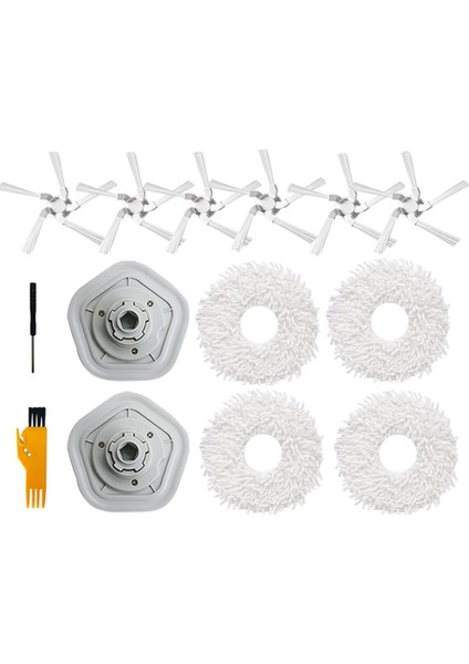 14 Adet Dreame W10/W10 Pro Robotlu Süpürge Yıkanabilir Paspas Bezi Yan Fırça Temizleme Fırçası Yedek Yedek Parça (Yurt Dışından)