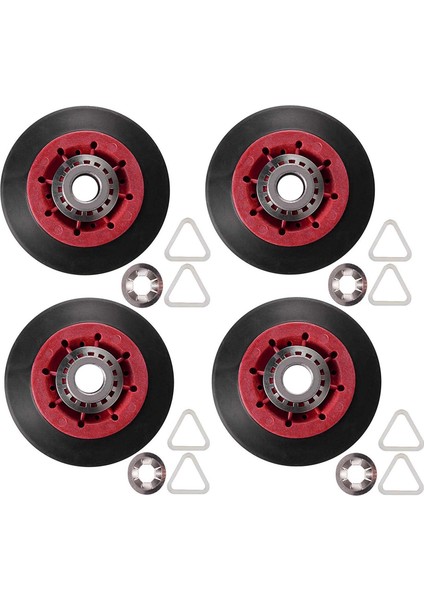 4pcs 8536974 Whirlpool, Kenmore Için Kurutucu Tambur Silindiri Fit - 8536974, 8536973, W10314171, WPW10314173, PS11752609'UN Yerine Geçer (Yurt Dışından)